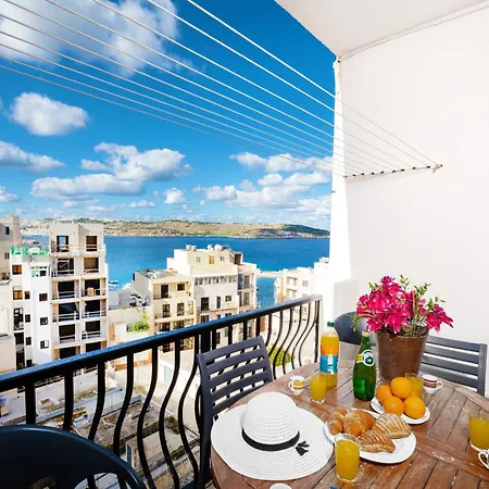 Apartment Seashells With Terrace, Just Off The Seafront In Bugibba - By Getawaysmalta St. Paul's Bay