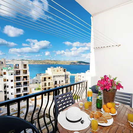 Apartman Seashells With Terrace, Just Off The Seafront In Bugibba - By Getawaysmalta San Pawl il-Baħar