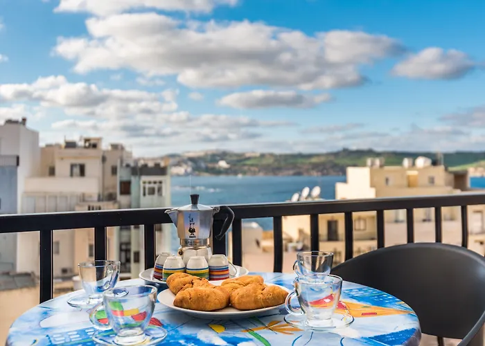 Apartment Seashells With Terrace, Just Off The Seafront In Bugibba - By Getawaysmalta St. Paul's Bay